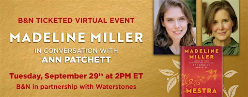 Barnes & Noble and Waterstones Virtually Presents: Madeline Miller