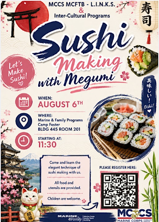MCCS Okinawa Sushi Making with L.I.N.K.S. & Megumi -2026