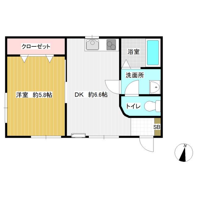 1DK Apartment in Aoba-ku, Sendai, Miyagi — photo 2 of 3