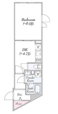 1DK Mansion in Chiyoda, Tokyo — photo 2 of 3