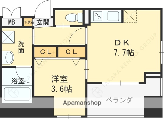 1DK Mansion in Kita-ku, Osaka — photo 2 of 3