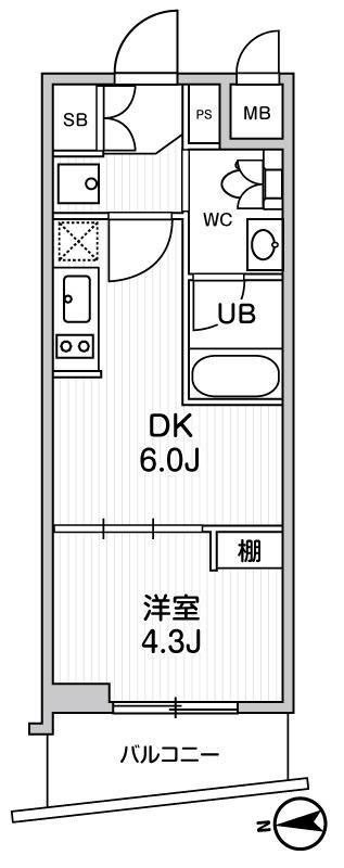 1DK Mansion in Nakano, Tokyo — photo 2 of 3