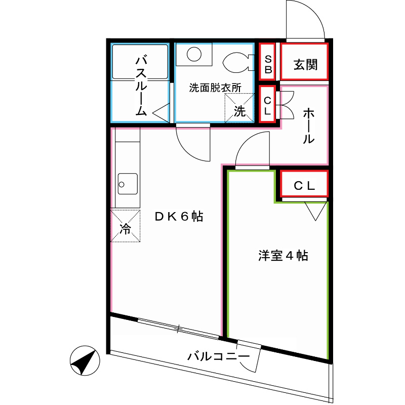 1DK Mansion in Nakano, Tokyo — photo 2 of 3