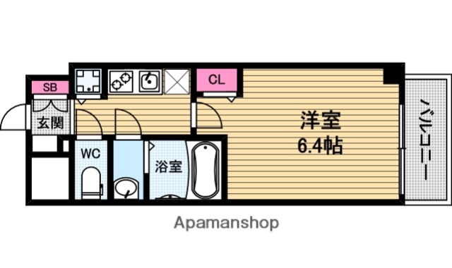 1K Mansion in Chuo-ku, Osaka — photo 2 of 3