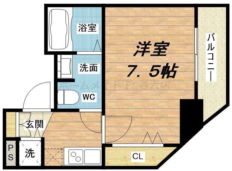 1K Mansion in Chuo-ku, Osaka — photo 2 of 3