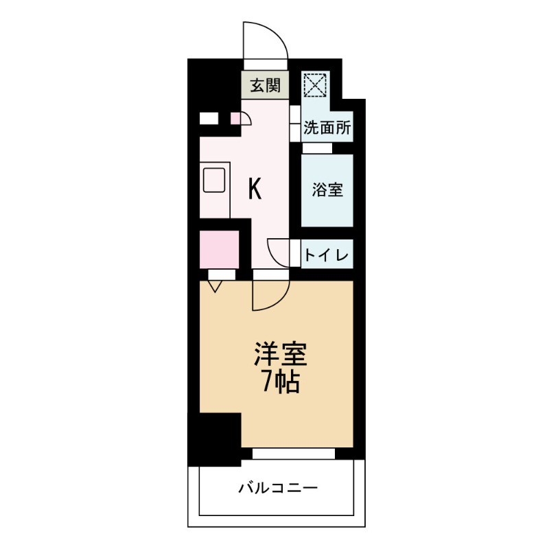 1K Mansion in Chuo-ku, Osaka — photo 2 of 3