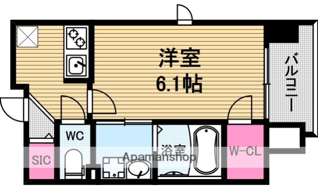 1K Mansion in Chuo-ku, Osaka — photo 2 of 3