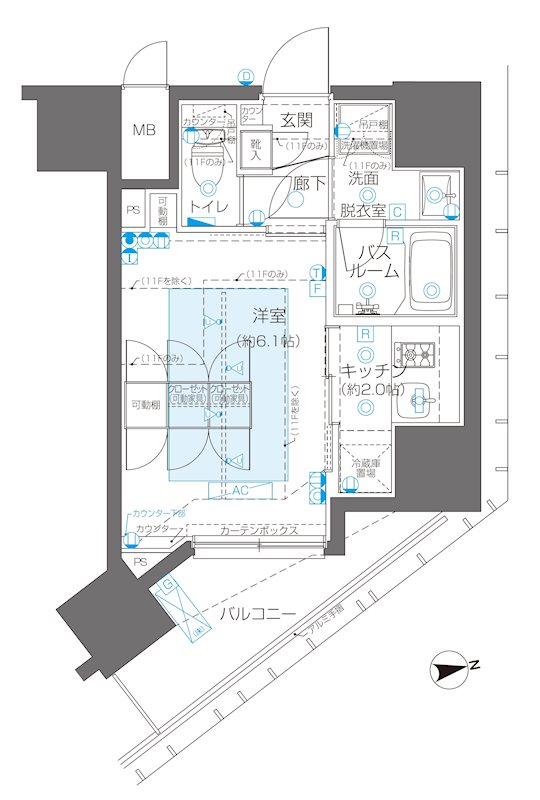 1K Mansion in Shinjuku, Tokyo — photo 2 of 3