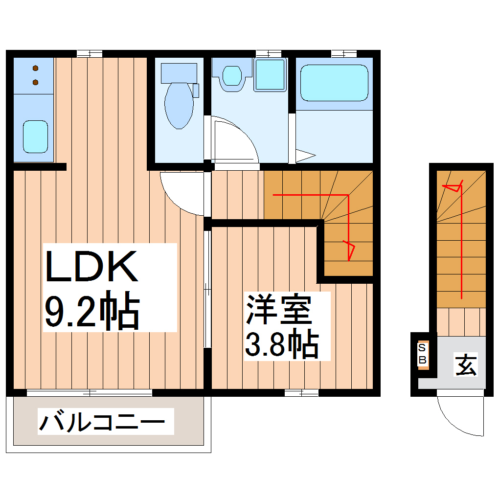1LDK Apartment in Aoba-ku, Sendai, Miyagi — photo 2 of 3