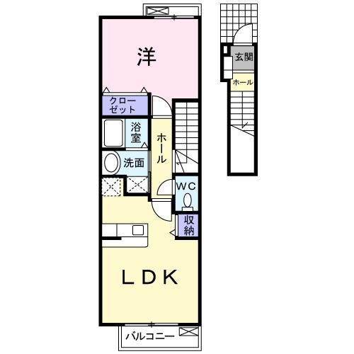 1LDK Apartment in Kagoshima, Kagoshima — photo 2 of 3