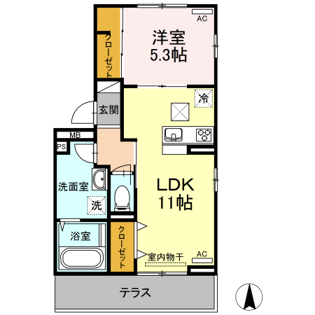 1LDK Apartment in Kagoshima, Kagoshima — photo 2 of 3