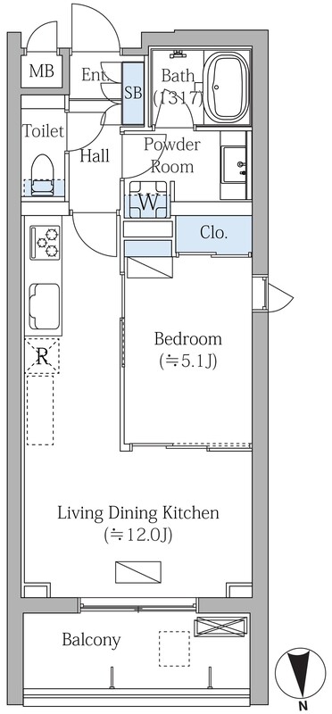 1LDK Apartment in Shinjuku, Tokyo — photo 2 of 3