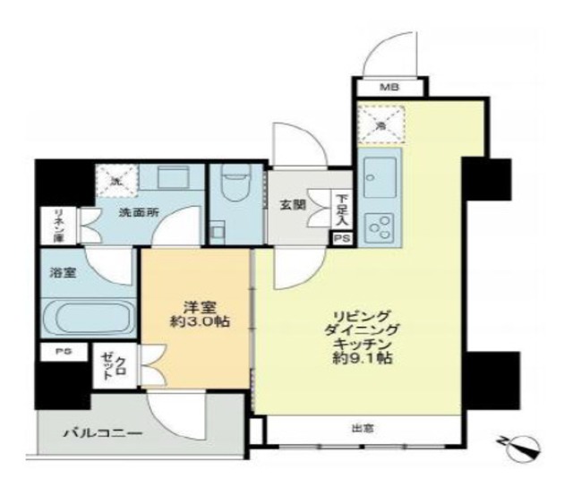 1LDK Mansion in Chiyoda, Tokyo — photo 2 of 3