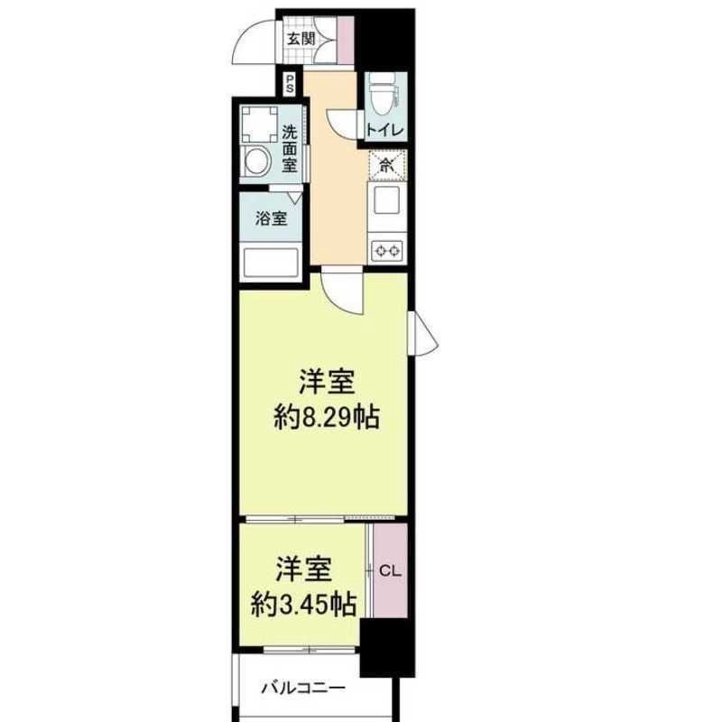 1LDK Mansion in Chuo-ku, Osaka — photo 2 of 3