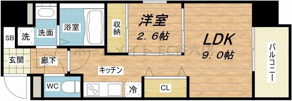 1LDK Mansion in Chuo-ku, Osaka — photo 2 of 3