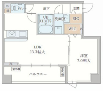 1LDK Mansion in Kita-ku, Osaka — photo 2 of 3