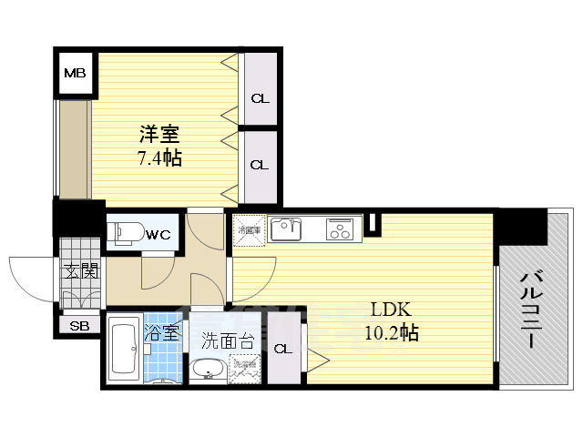 1LDK Mansion in Kita-ku, Osaka — photo 2 of 3