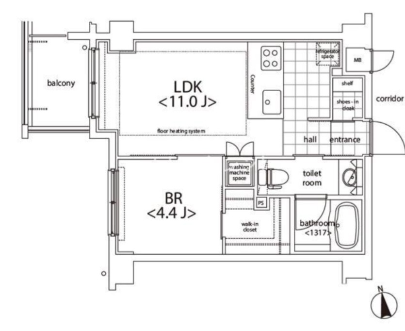 1LDK Mansion in Minato, Tokyo — photo 2 of 3