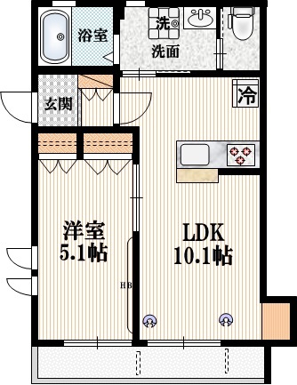 1LDK Mansion in Suginami, Tokyo — photo 2 of 3