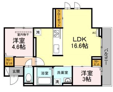 2LDK Apartment in Kagoshima, Kagoshima — photo 2 of 3