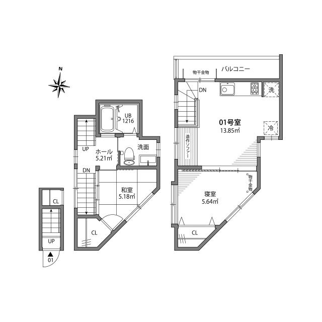 2LDK Apartment in Nakano, Tokyo — photo 2 of 3