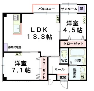 2LDK Mansion in Kanazawa, Ishikawa — photo 2 of 3