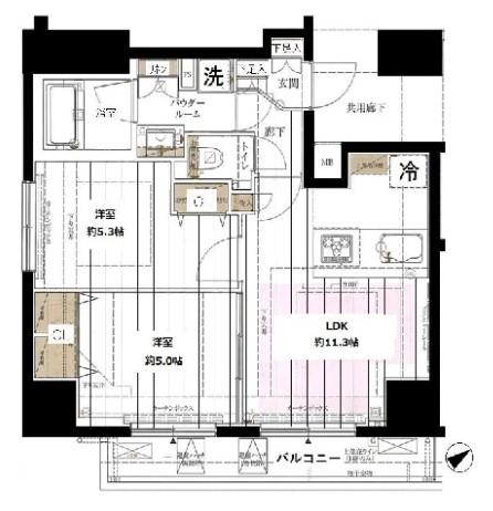 2LDK Mansion in Minato, Tokyo — photo 2 of 3