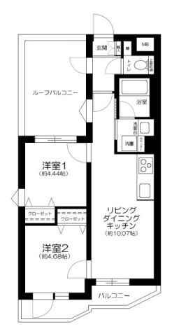 2LDK Mansion in Setagaya, Tokyo — photo 2 of 3