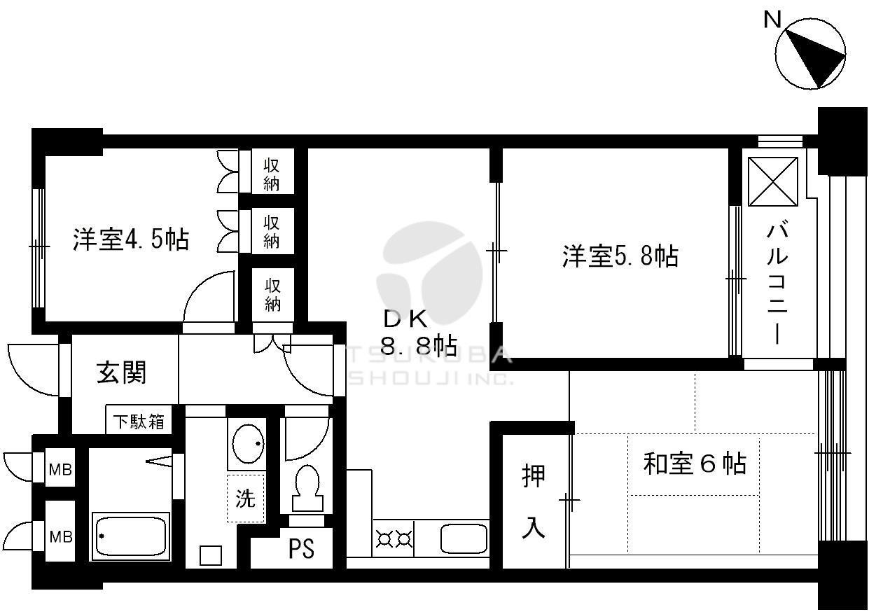 3DK Mansion in Chiyoda, Tokyo — photo 2 of 3