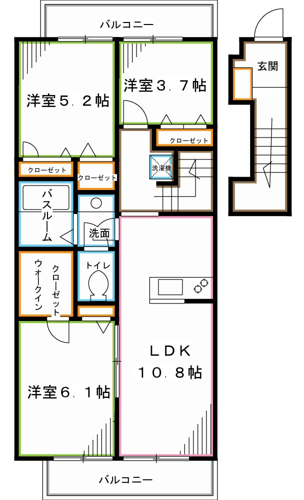 3LDK Apartment in Nakano, Tokyo — photo 2 of 3