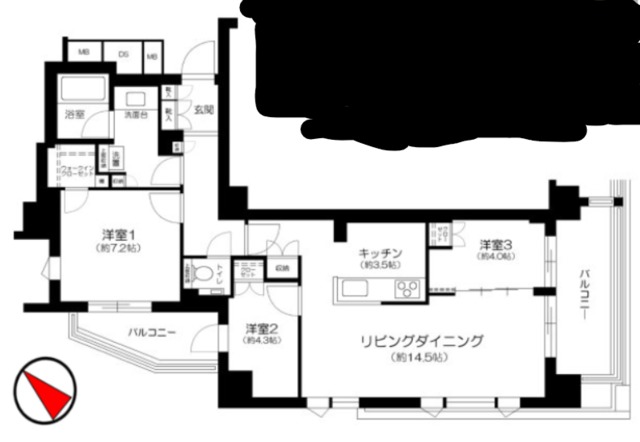 3LDK Mansion in Setagaya, Tokyo — photo 2 of 3