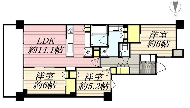 3LDK Mansion in Shinjuku, Tokyo — photo 2 of 3