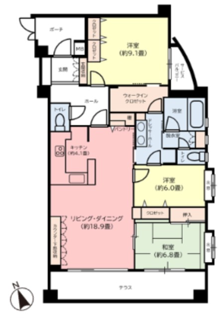 3LDK Mansion in Suginami, Tokyo — photo 2 of 3