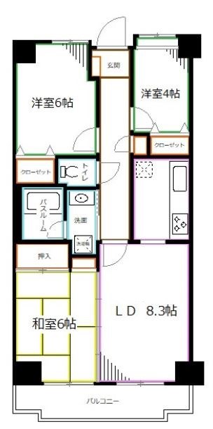 3LDK Mansion in Suginami, Tokyo — photo 2 of 3