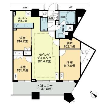3SLDK Mansion in Minato, Tokyo — photo 2 of 3